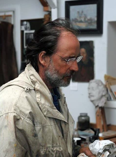 Martin working in the old studio