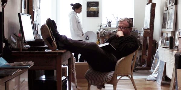 Robert in his studio