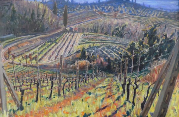 Patterned Landscape in March, Tuscany