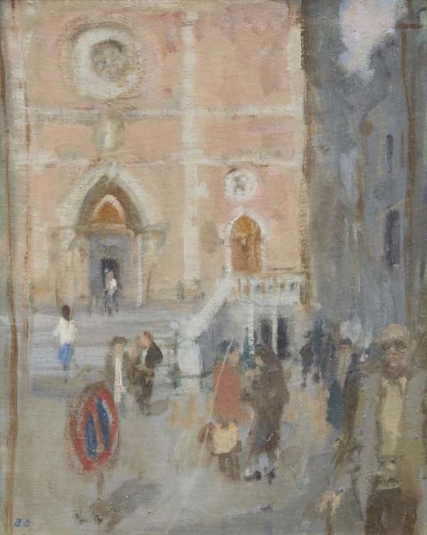 Dunstan Bernard Outside Todi Cathedral