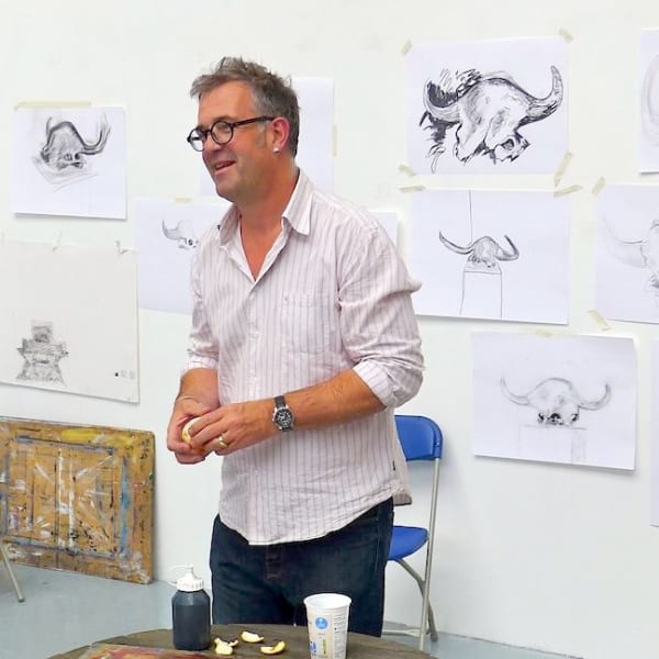 Charles in his studio