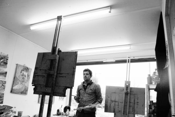 Crag Jefferson in his studio