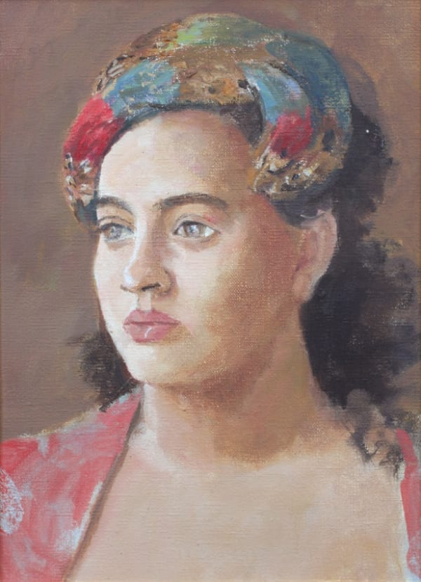 Girl in Feathered Hat