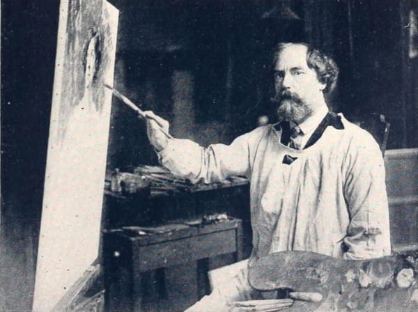Photo of Augustus John (from page 47 of the July 1923 Shadowland), Public Domain