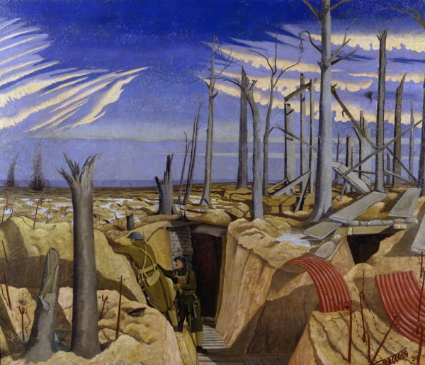 Oppy Wood, 1917, Evening. (Art. IWM ART 2243)