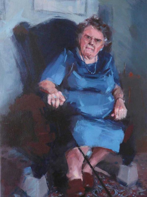Chris Beetles Gallery Prize for Figurative Art: "Hermione at Home" by Lyn Gray