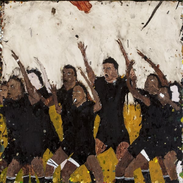 Richard Lewer Haka 2014 Oil On Epoxy Coated Steel 1000 X 1000 Mm Email