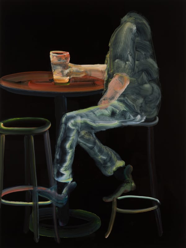 Headless Thoughts Oil On Black Aluminium 90X120Cm