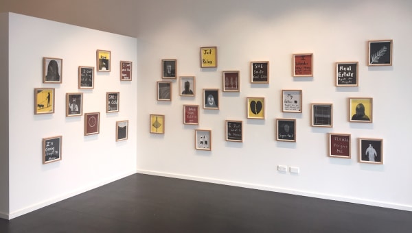 Richard Lewer Sandpaper Installation