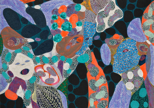 Arie Hellendoorn Bubble 910 X 650 Mm Acrylic On Linen