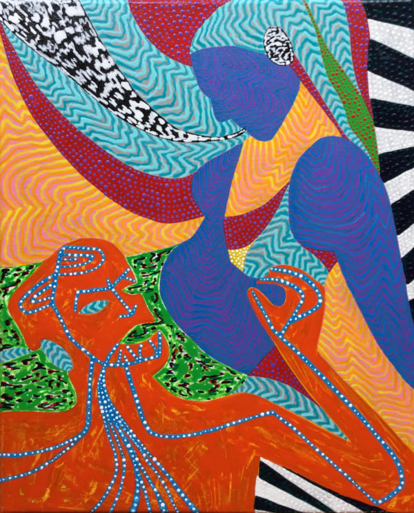 Hellendoorn See People 280 X 230Mm Acrylic On Linen