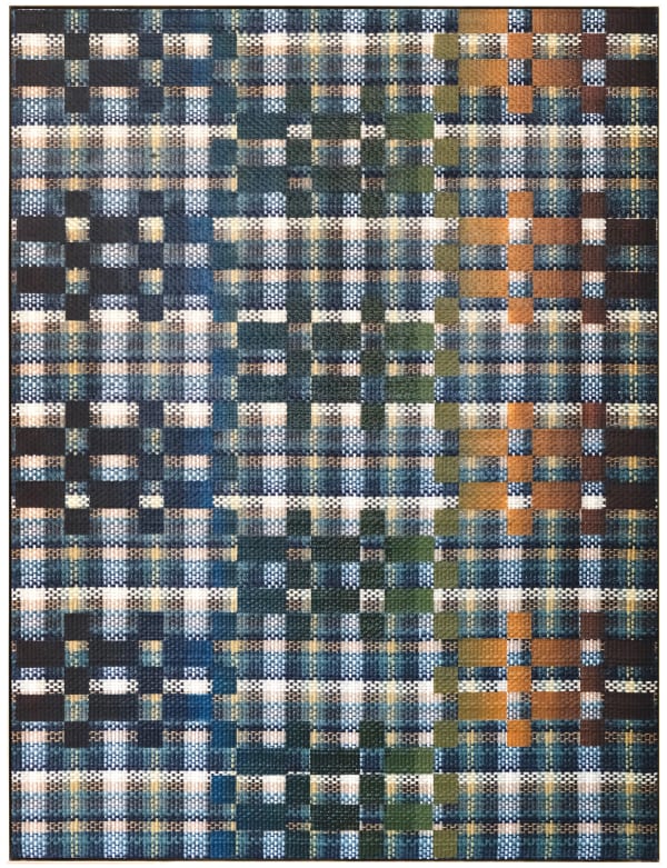 Tia Ansell 2022 Mel 64X50X6 Acrylic On Cotton And Wool Handmade Weaving In Aluminium Frame
