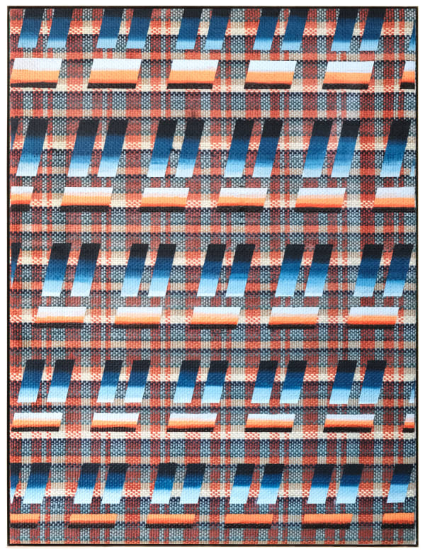 Tia Ansell 2022 Zee 64X50X6 Acrylic On Cotton Handmade Weaving In Aluminium Frame