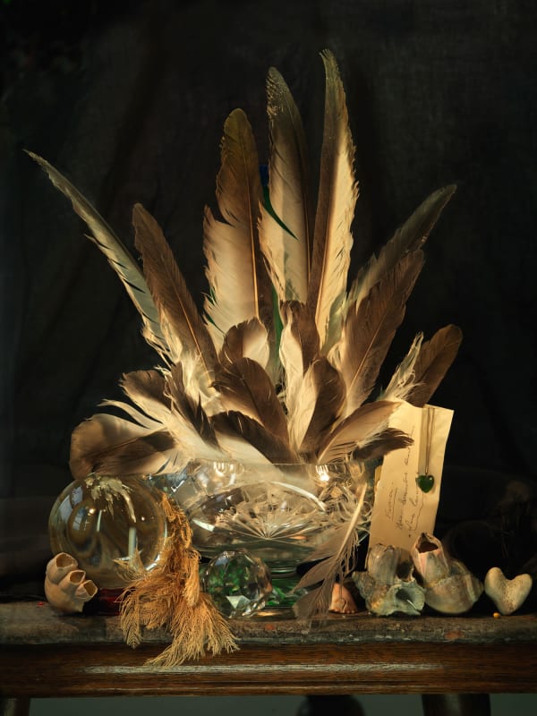 Bige Albatross Feathers With Pounamu And Coral Hearts Ripiro 2013 1912 Web