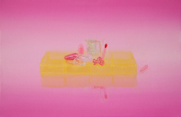 Arrangement With Yellow On Pink Sm