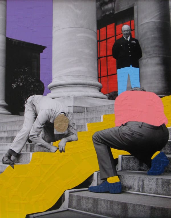 As Gold Flows From Inside Fires Men Prepare