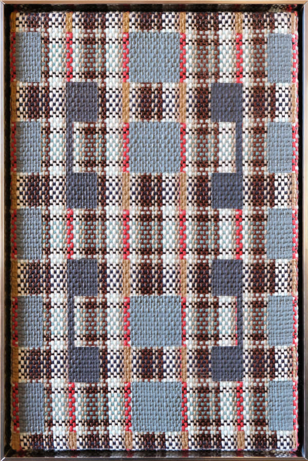 Tia Ansell Westray 2022 Acrylic On Cotton Handmade Weaving In Aluminium Frame 33X22X6