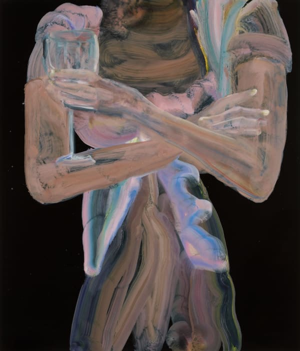 Fairy Oil On Black Aluminium 60X70Cm