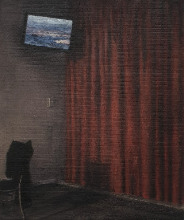 Flare Oil On Linen 300 X 250Mm 2020