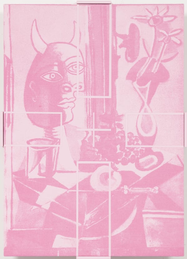 Hi Res Simon Attwooll Ton Tonton Rose Acrylic And Screen Print On Acm Panel In Artist Frame 315X430Mm 2020Cropped High Res