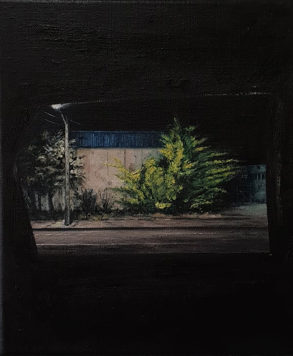 Danielunverricht Point 2018 Oil On Linen 300X250Mm