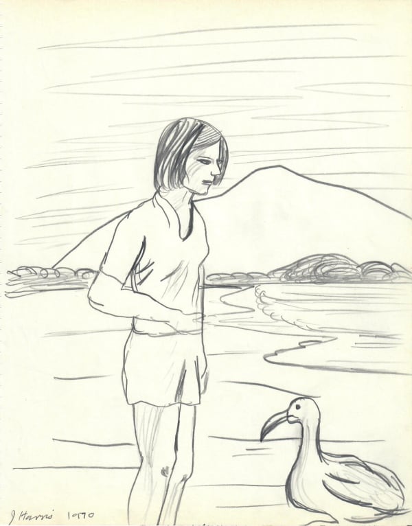 Girl With Bird Jeffrey Harris1970Crop