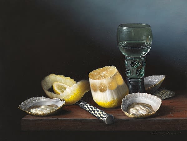 Brian Davies, Oysters & Roemer Glass