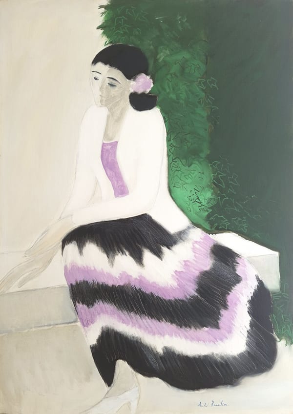 André Brasilier, Le robe papillon, 1988