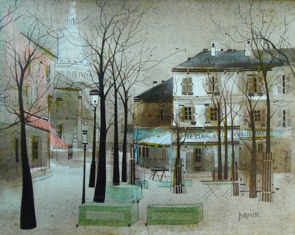Georges Damin, 'Le Clarion de Chasseurs', Place du Tertre, Paris