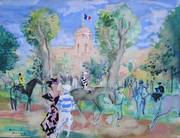 Emilio Grau Sala, Champ de courses, Deauville, 1954