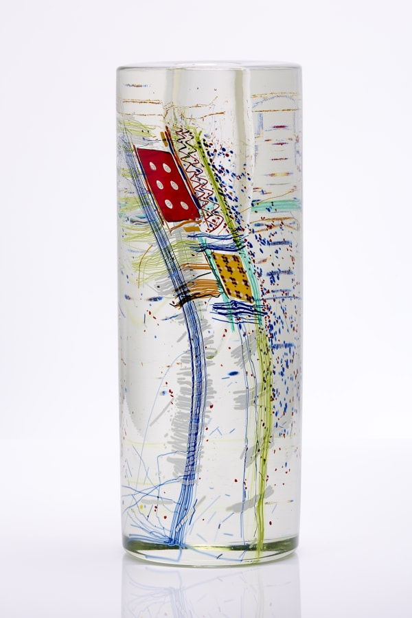 Redandchromyellowshardblanketcylinder