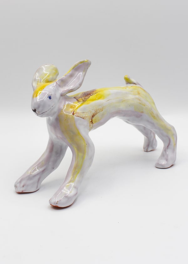 Agalis Manessi, Running Hare In Yellow, 2023