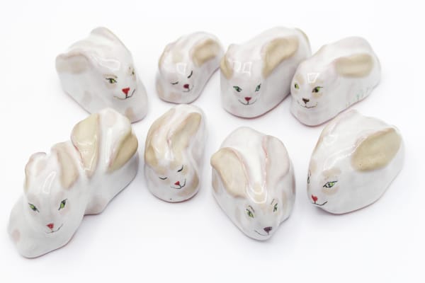 Agalis Manessi, Maiolica Bunnies, 2025