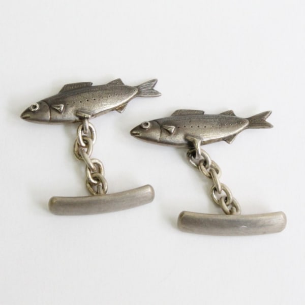 Rie Taniguchi Ayu Cufflinks, 2018 Silver H27 x L25 x W5 mm