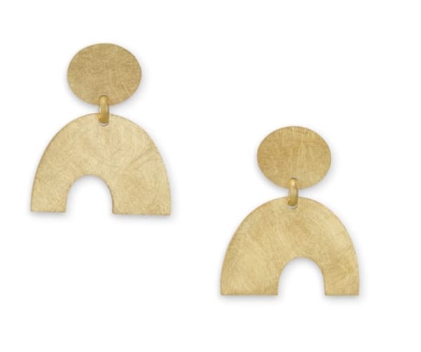 Louise O'Neill Calder Earrings, 2022 18ct yellow Calder H2 x W1.5 cm