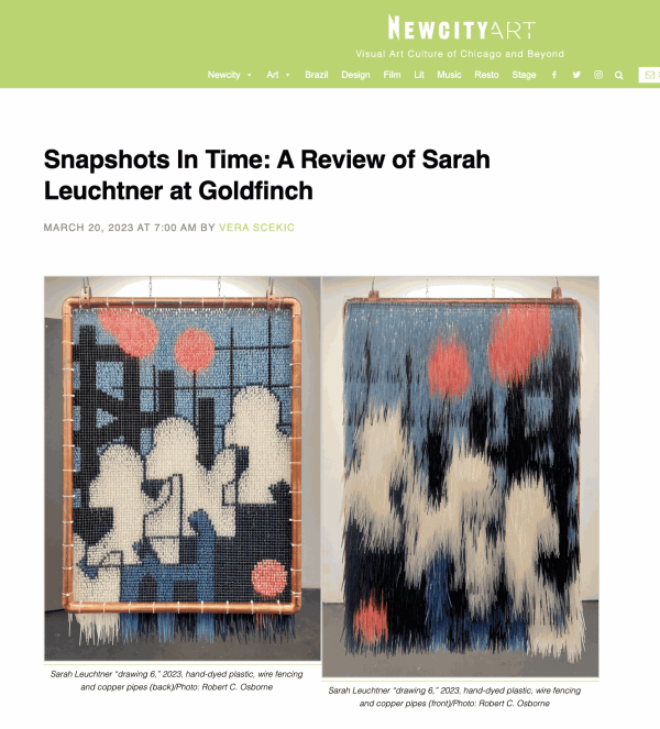 New City | Snapshots In Time: A Review of Sarah Leuchtner at Goldfinch