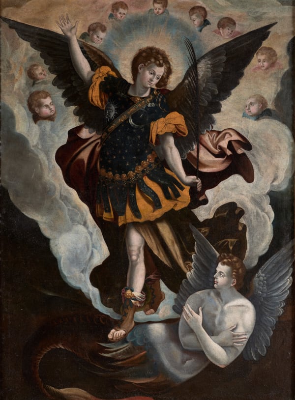 SAINT MICHAEL THE ARCHANGEL, Unidentified artist, new Spain (Mexico), 16th century