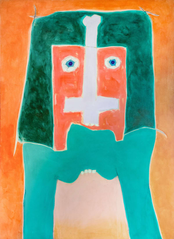 elephant with orange background