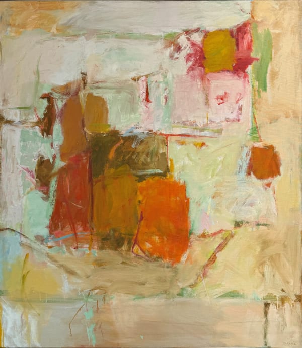 Diana Kurz, “#10 Big Orange and Turquoise,” 1962. Oil on canvas, 53 x 47 1/2 inches.