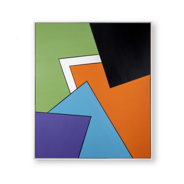 Abstrakt målning med färgfält av Sigfrid Billgren