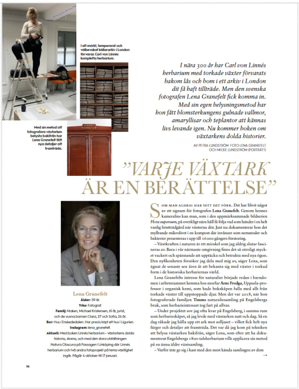 Artikel om Lena Granefelt i Lantliv