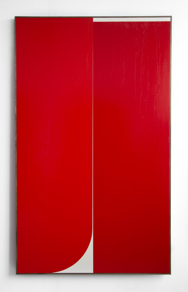 JOHNNY ABRAHAMS Red #1, 2019 Oil on canvas 203 x 122 cm