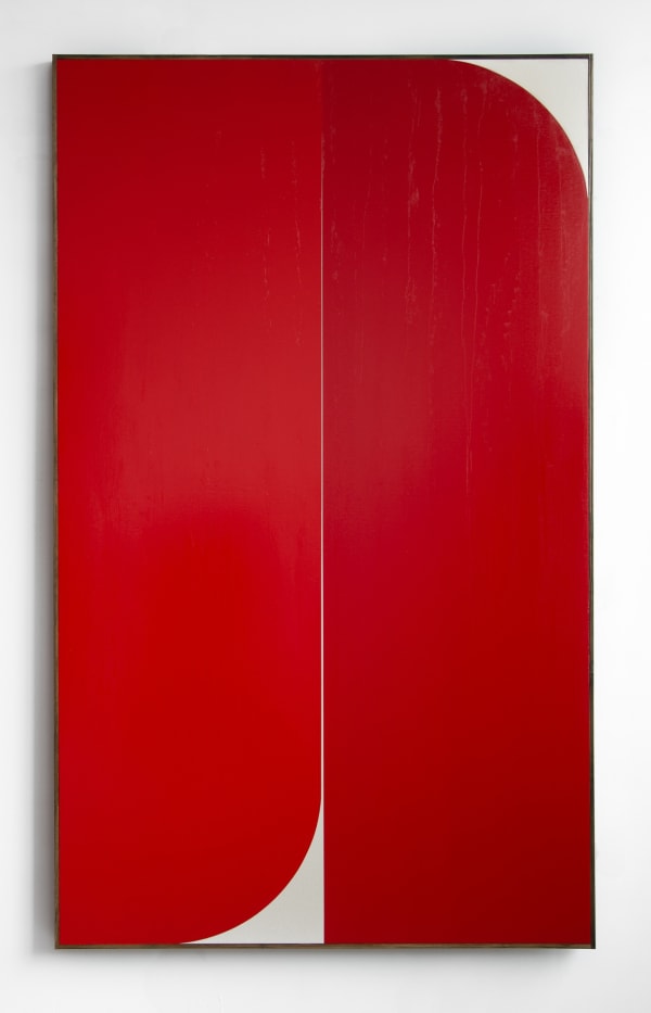 JOHNNY ABRAHAMS Red #1, 2019 Oil on canvas 203 x 122 cm