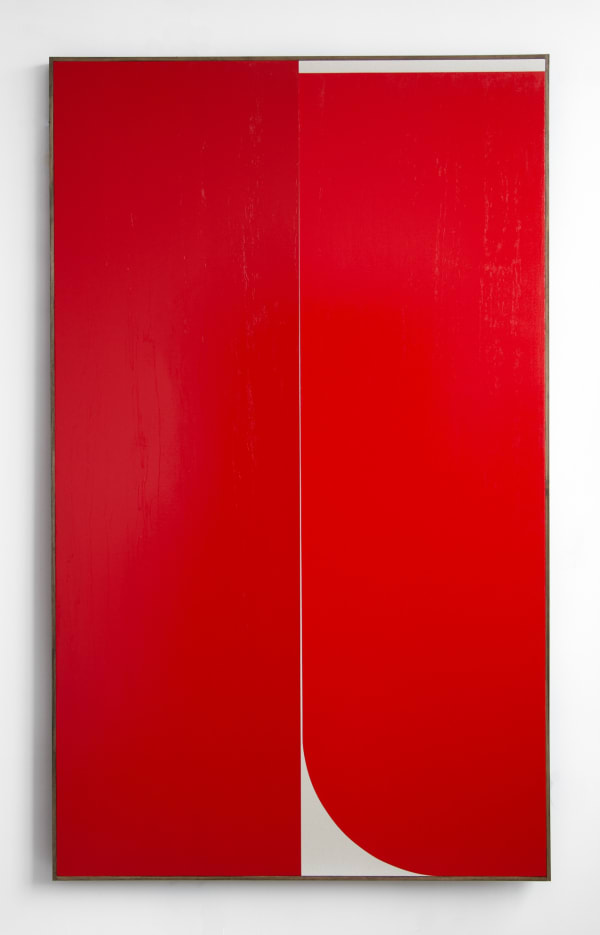 JOHNNY ABRAHAMS Red #1, 2019 Oil on canvas 203 x 122 cm