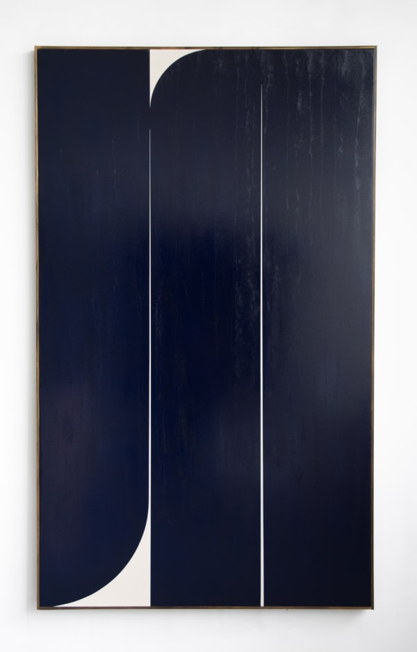 JOHNNY ABRAHAMS Dark Blue #1, 2019 Oil on canvas 203 x 122 cm