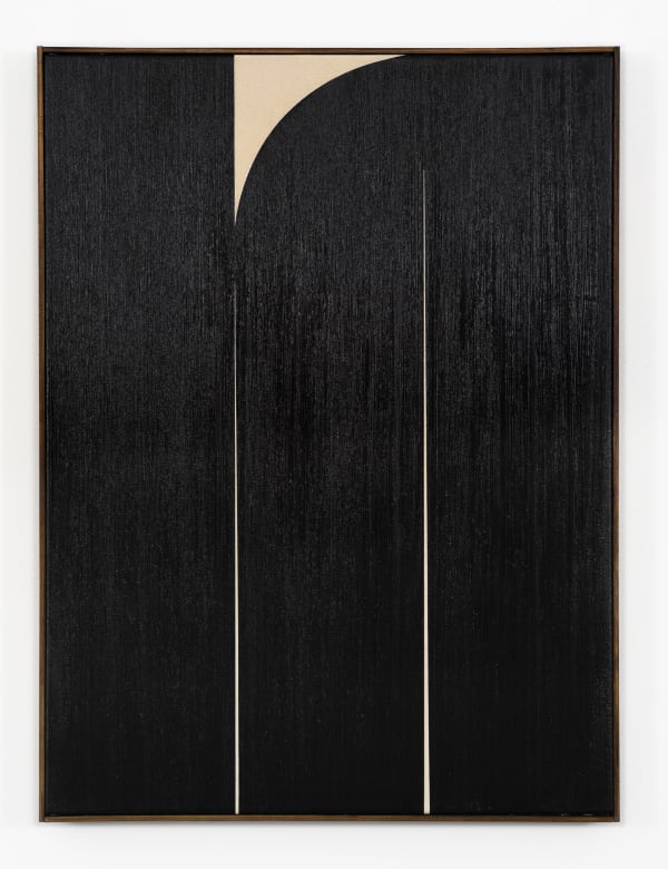 JOHHNY ABRAHAMS Black #1, 2019 Oil on canvas 82 x 62 cm