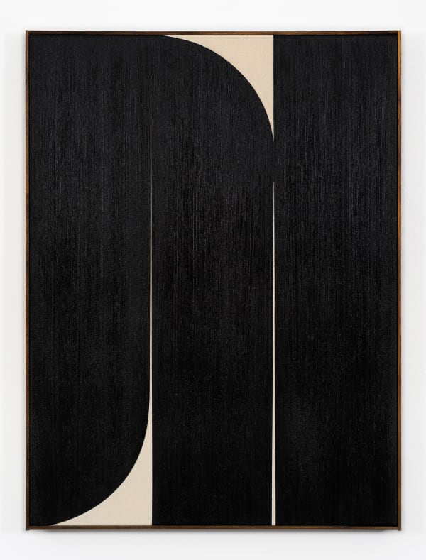 JOHHNY ABRAHAMS Black #2, 2019 Oil on canvas 82 x 62 cm