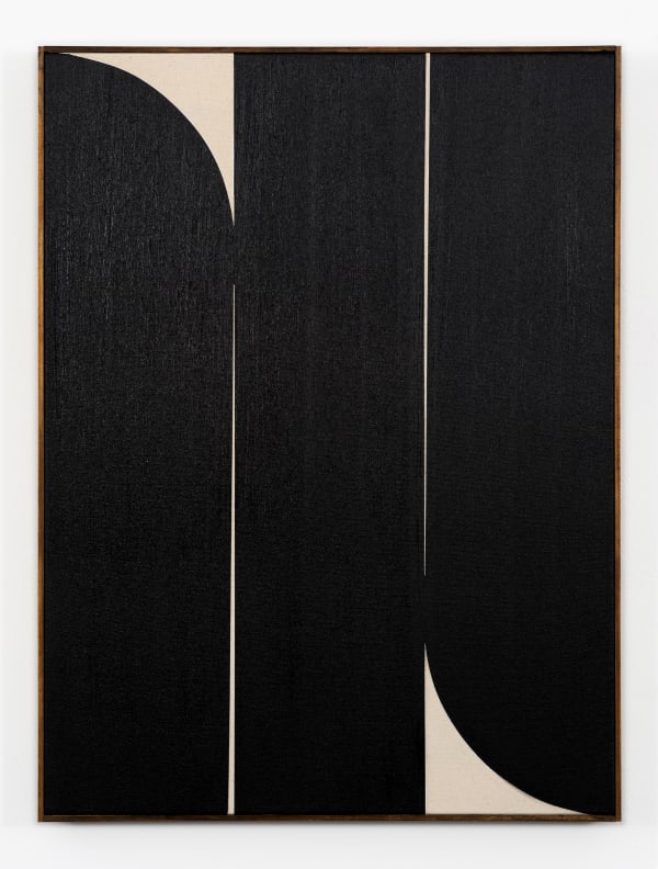 JOHHNY ABRAHAMS Black #3, 2019 Oil on canvas 82 x 62 cm