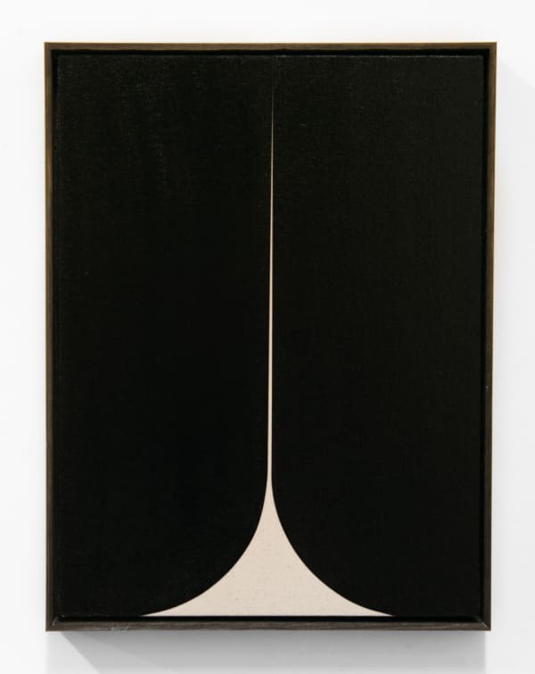 JOHHNY ABRAHAMS Black #4, 2019 Acrylic on canvas 40 x 30 cm