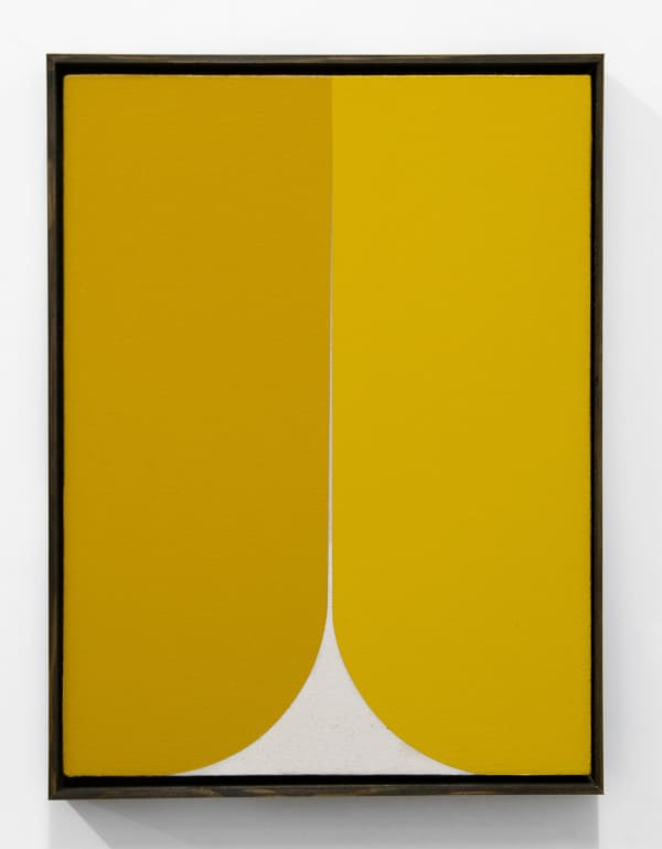 JOHNNY ABRAHAMS Yellow #1, 2019 Acrylic on canvas 40 x 30 cm